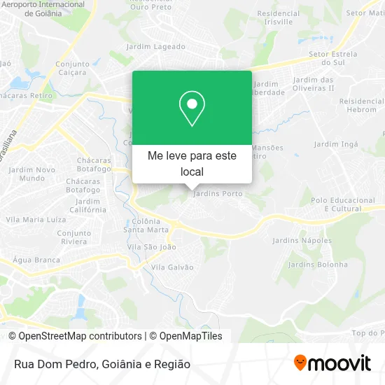 Rua Dom Pedro mapa
