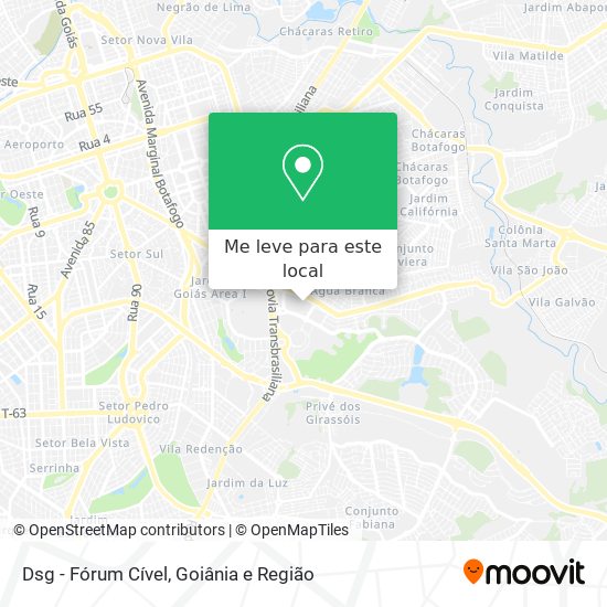 Dsg - Fórum Cível mapa
