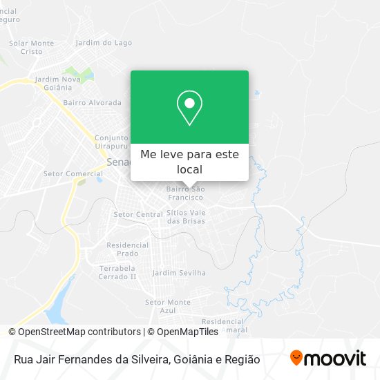 Rua Jair Fernandes da Silveira mapa