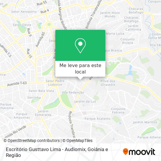 Escritório Gusttavo Lima - Audiomix mapa