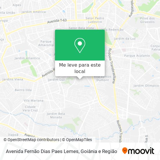 Avenida Fernão Dias Paes Lemes mapa