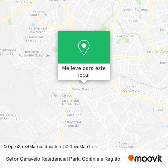 Setor Garavelo Residencial Park mapa