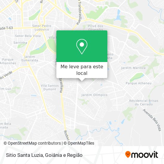 Sitio Santa Luzia mapa