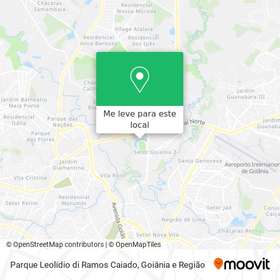 Parque Leolídio di Ramos Caiado mapa