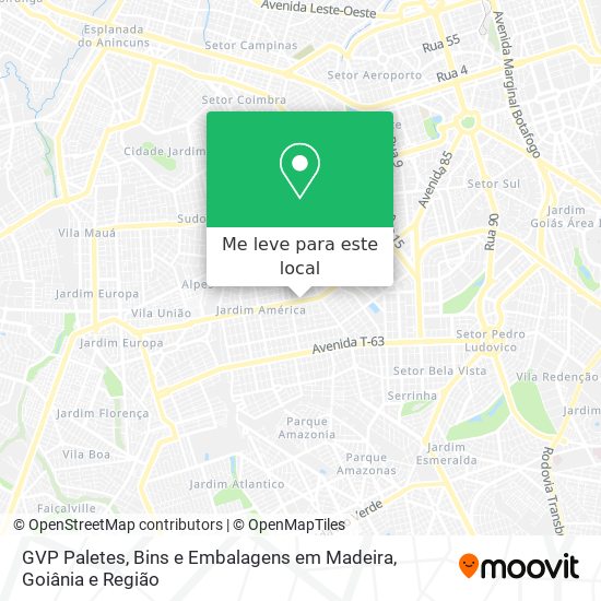GVP Paletes, Bins e Embalagens em Madeira mapa
