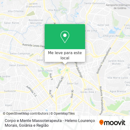 Corpo e Mente Massoterapeuta - Heleno Lourenço Morais mapa