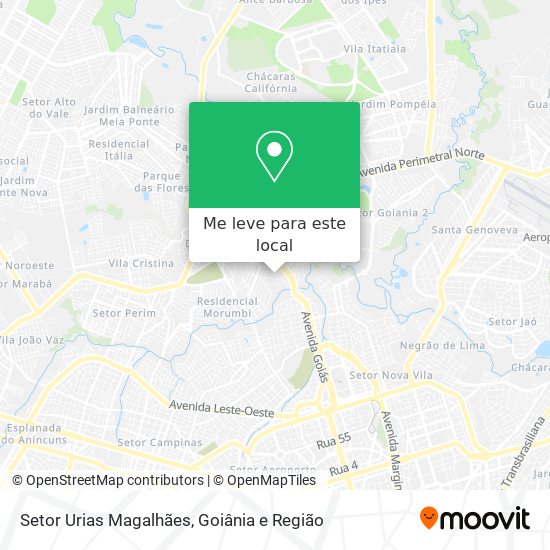 Setor Urias Magalhães mapa