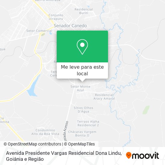 Avenida Presidente Vargas Residencial Dona Lindu mapa