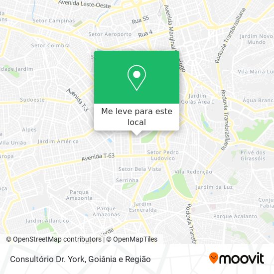 Consultório Dr. York mapa