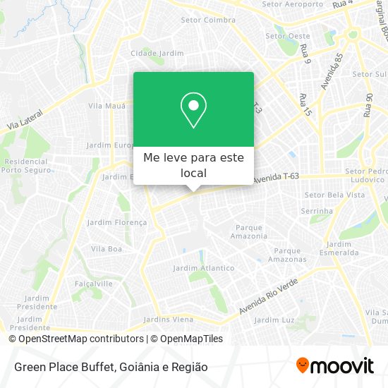 Green Place Buffet mapa