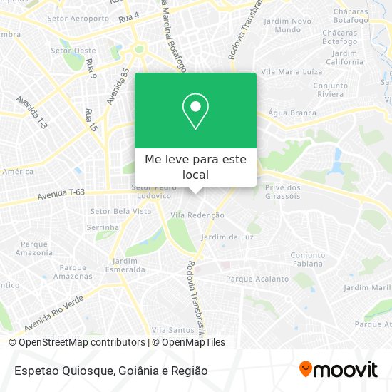 Espetao Quiosque mapa