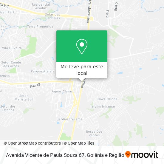 Avenida Vicente de Paula Souza 67 mapa