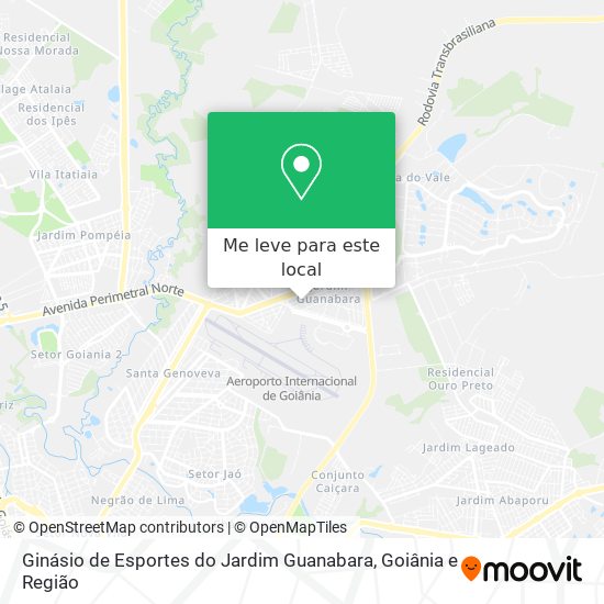 Ginásio de Esportes do Jardim Guanabara mapa