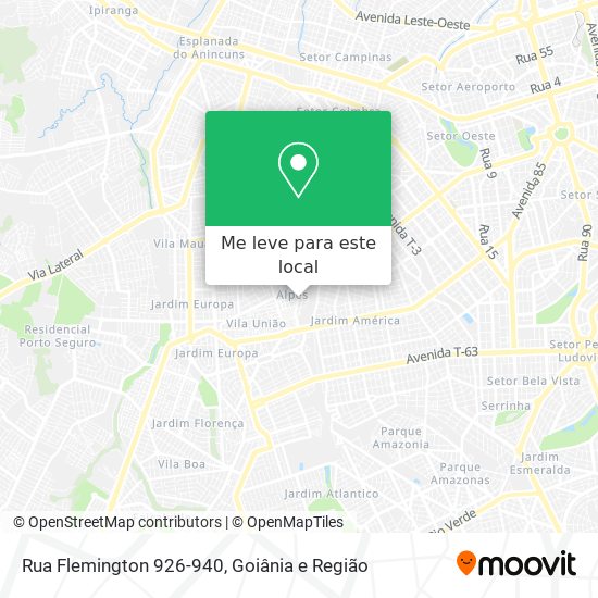 Rua Flemington 926-940 mapa
