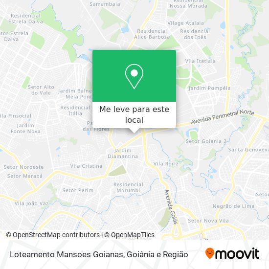 Loteamento Mansoes Goianas mapa