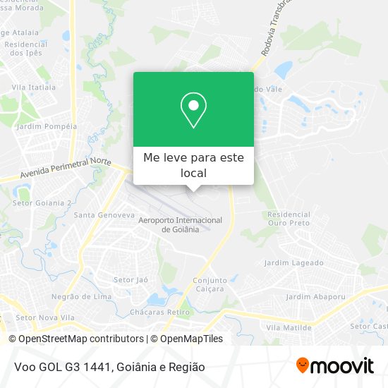 Voo GOL G3 1441 mapa