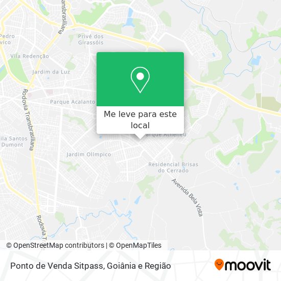 Ponto de Venda Sitpass mapa