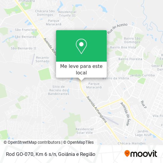 Rod GO-070, Km 6 s/n mapa