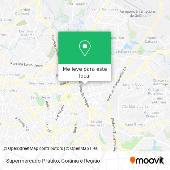 Supermercado Prátiko mapa