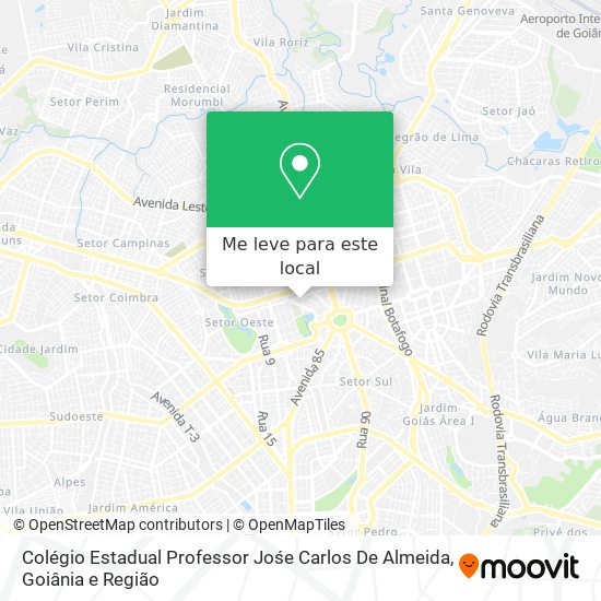 Colégio Estadual Professor Jośe Carlos De Almeida mapa