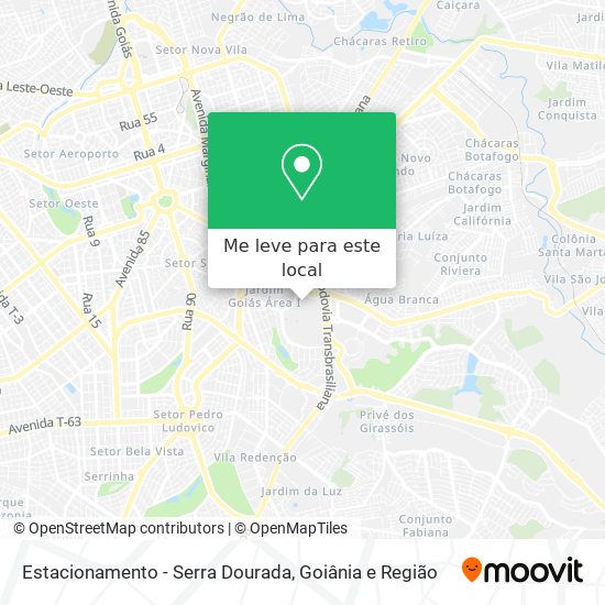 Estacionamento - Serra Dourada mapa