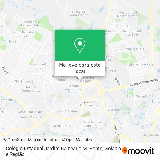 Colégio Estadual Jardim Balneário M. Ponte mapa