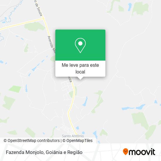 Fazenda Monjolo mapa