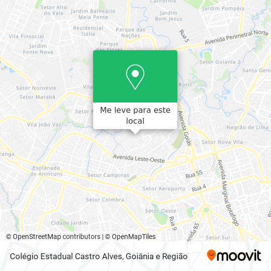 Colégio Estadual Castro Alves mapa