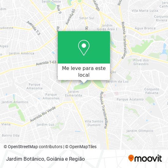 Jardim Botânico mapa