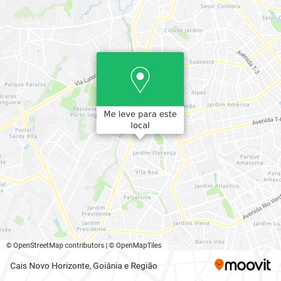 Cais Novo Horizonte mapa