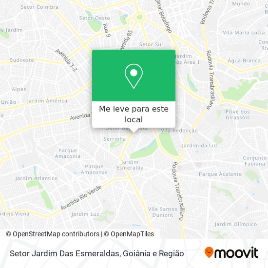 Setor Jardim Das Esmeraldas mapa
