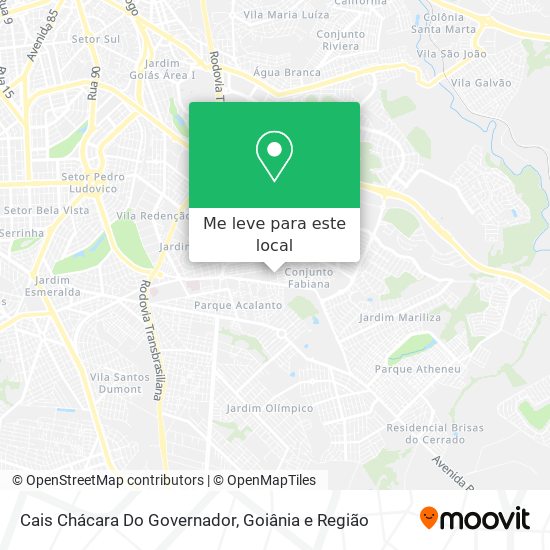 Cais Chácara Do Governador mapa