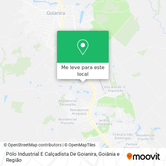 Pólo Industrial E Calçadista De Goianira mapa