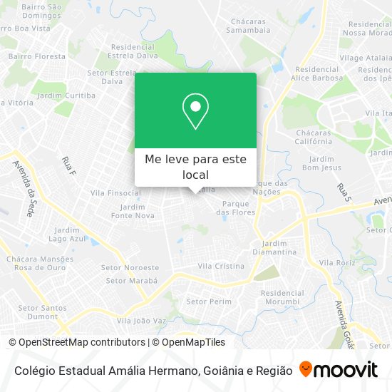 Colégio Estadual Amália Hermano mapa
