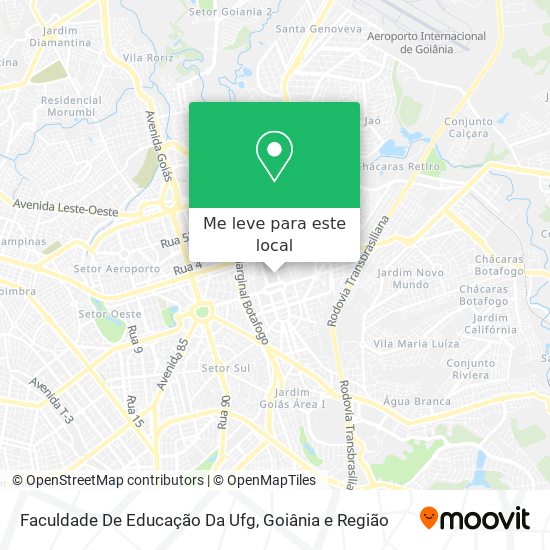 Faculdade De Educação Da Ufg mapa