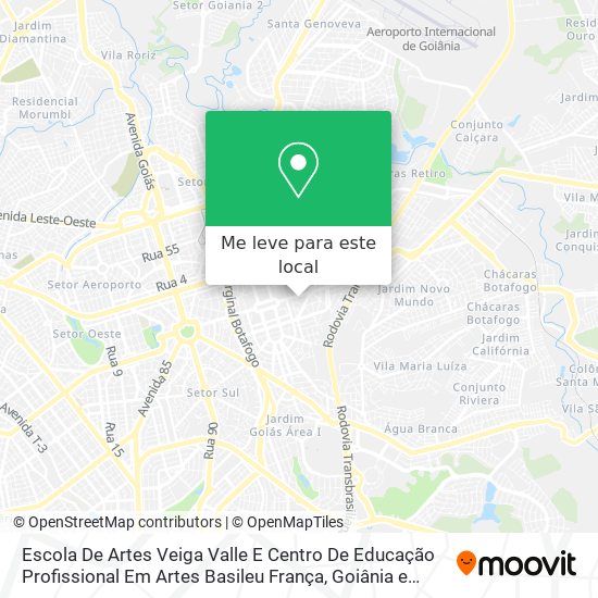 Escola De Artes Veiga Valle E Centro De Educação Profissional Em Artes Basileu França mapa