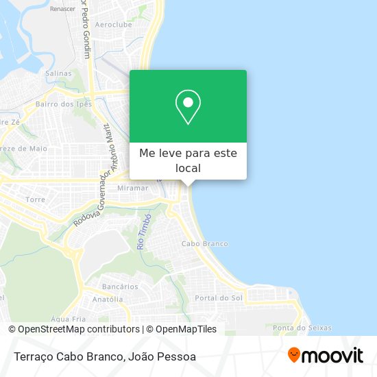 Terraço Cabo Branco mapa