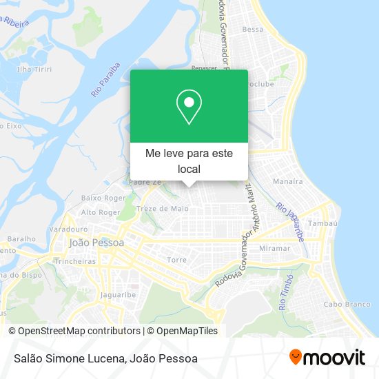 Salão Simone Lucena mapa
