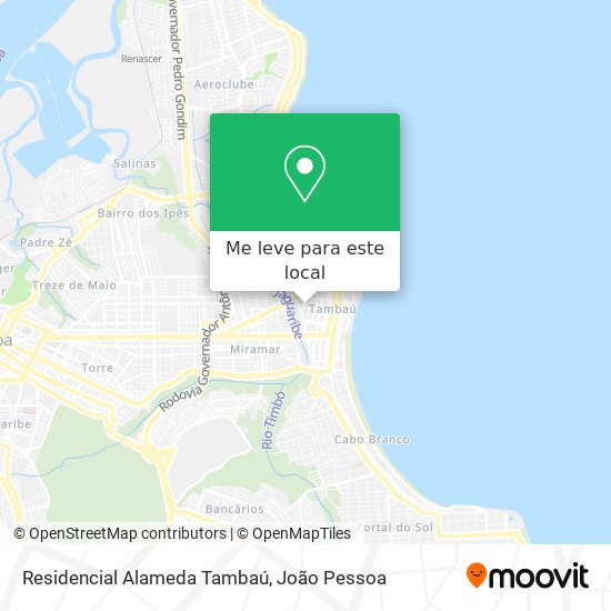 Residencial Alameda Tambaú mapa
