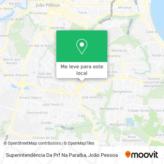 Superintendência Da Prf Na Paraíba mapa