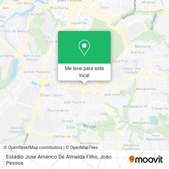 Estádio José Américo De Almeida Filho mapa