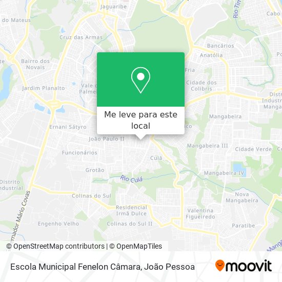 Escola Municipal Fenelon Câmara mapa