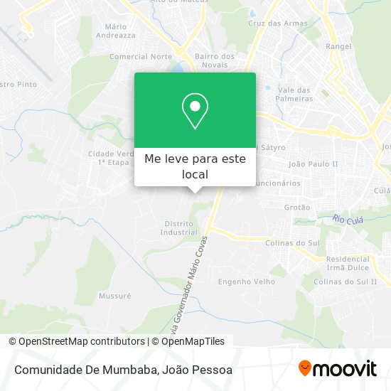 Comunidade De Mumbaba mapa