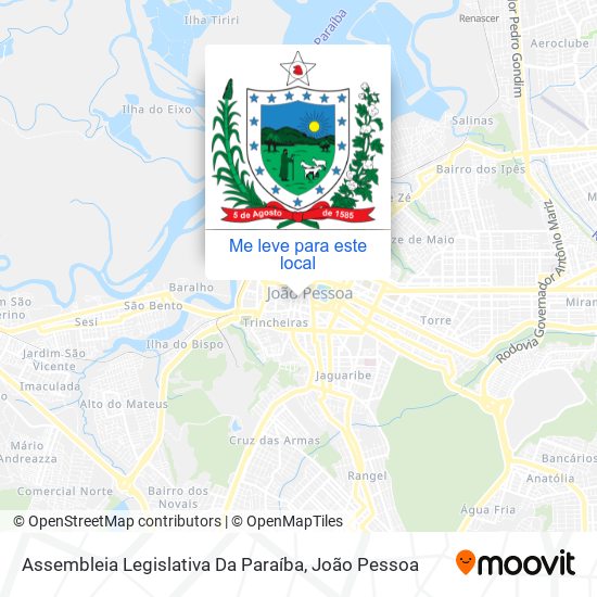 Assembleia Legislativa Da Paraíba mapa