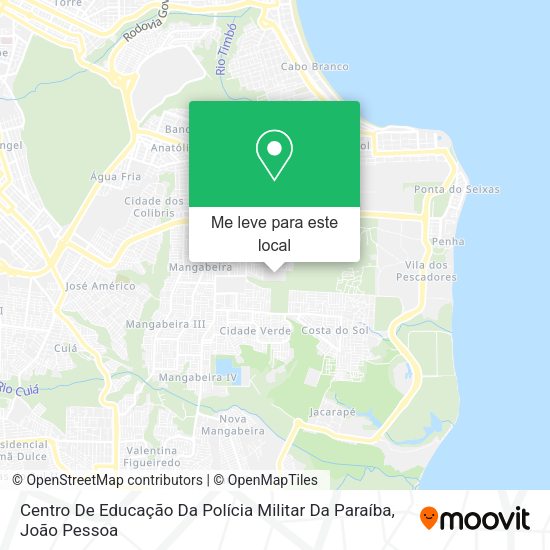 Centro De Educação Da Polícia Militar Da Paraíba mapa