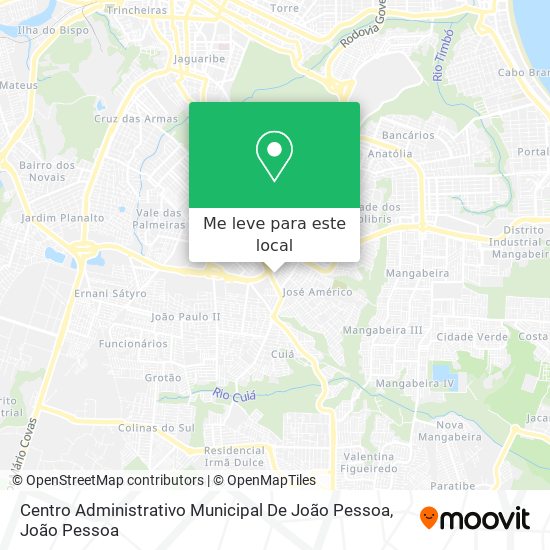 Centro Administrativo Municipal De João Pessoa mapa