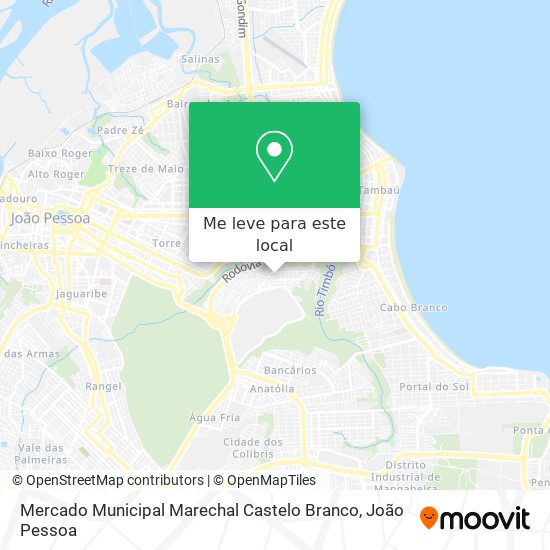 Mercado Municipal Marechal Castelo Branco mapa