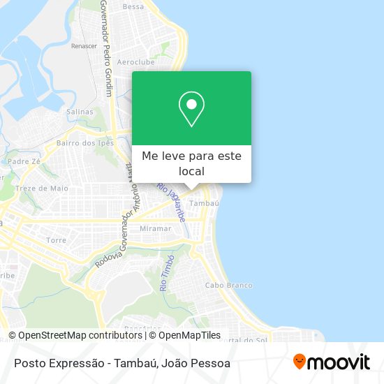 Posto Expressão - Tambaú mapa