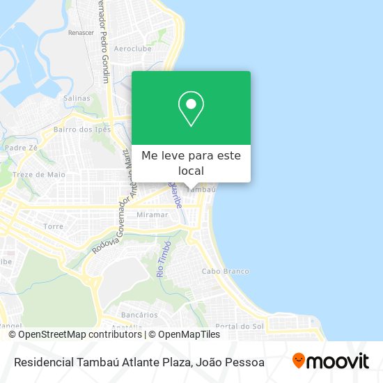 Residencial Tambaú Atlante Plaza mapa