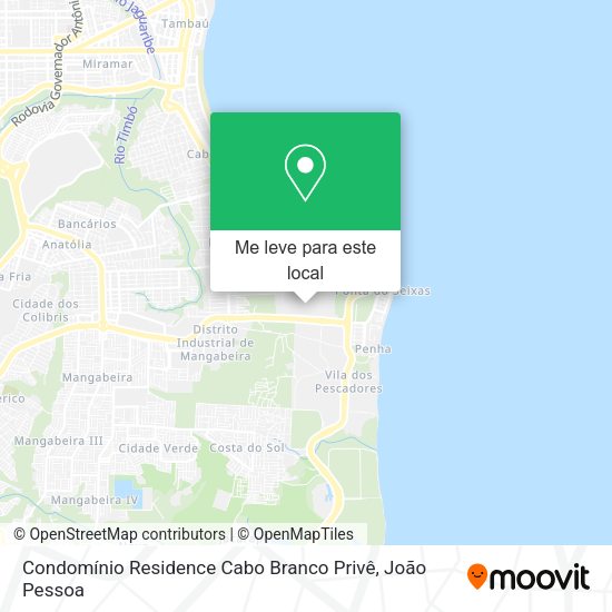 Condomínio Residence Cabo Branco Privê mapa